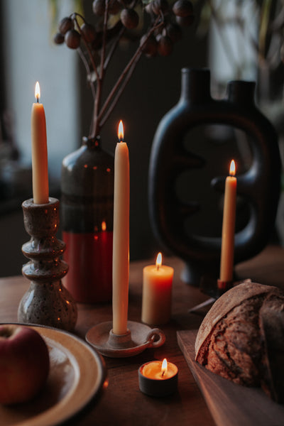 100% Pure Australian Beeswax Candle by Golden Sun Candles ミツロウ