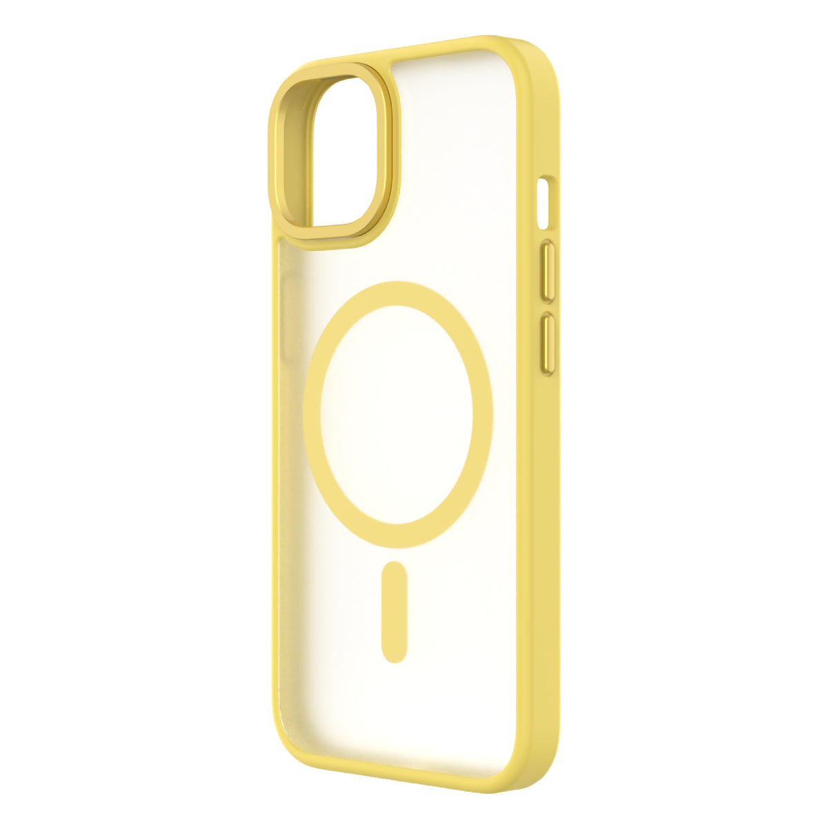 Soft-Touch MagSafe Case with Colour – iPhone 14 & 13 - Yellow | QDOS
