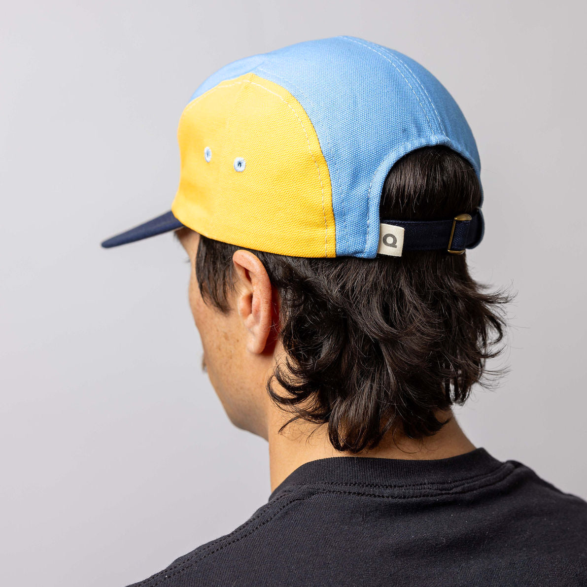 Eco Bamboo-Cork Five-Panel Hat, Cotton Canvas | QEJA – QEJA Socks