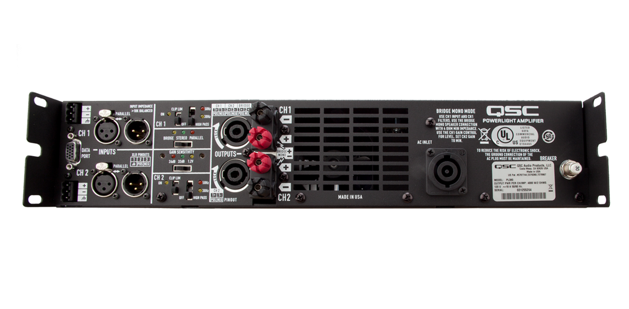 PL380 Power Amplifier – QSC