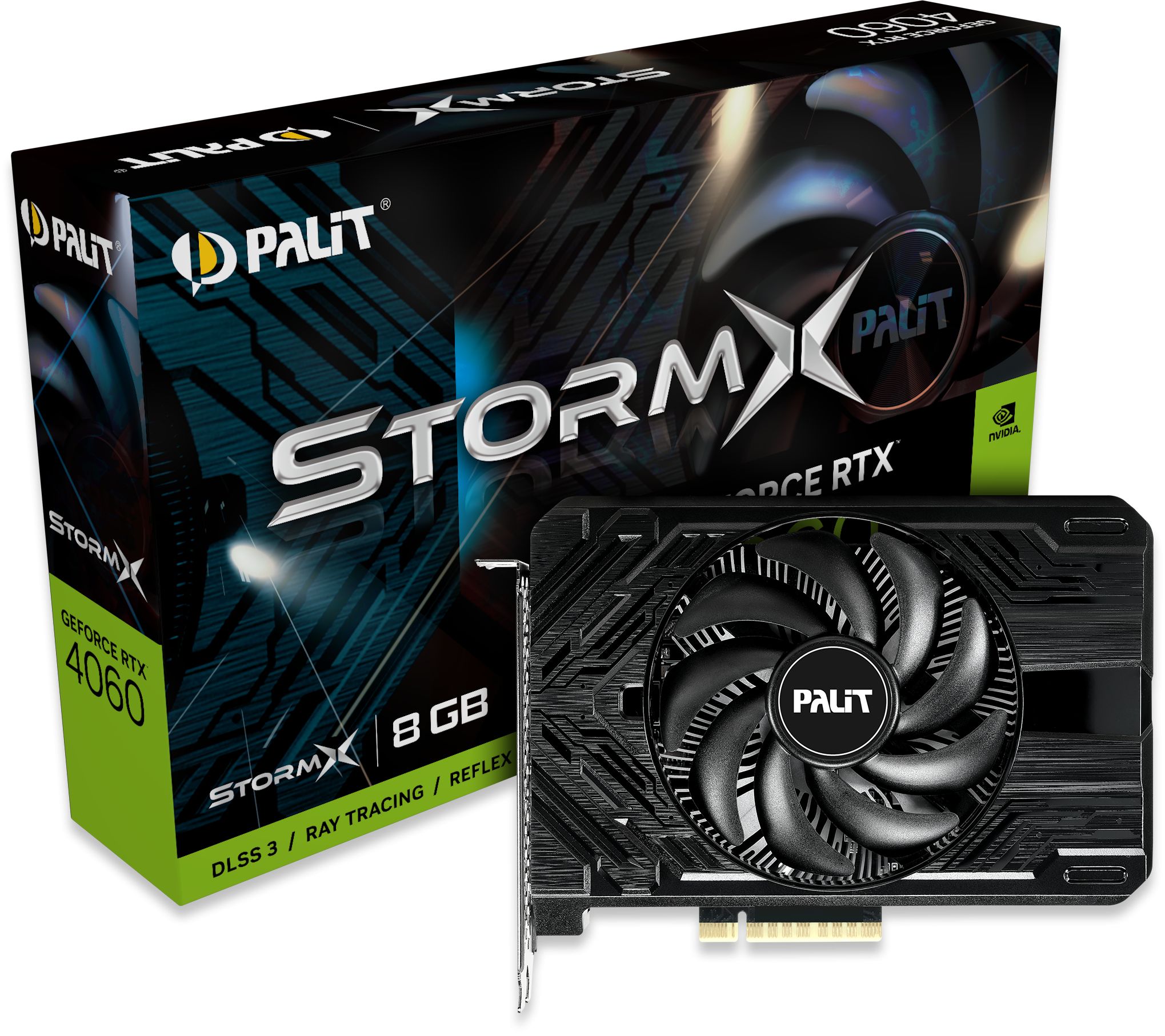 GeForce RTX 4060 StormX 8GB GDDR6 Semi-fanless Graphics Card