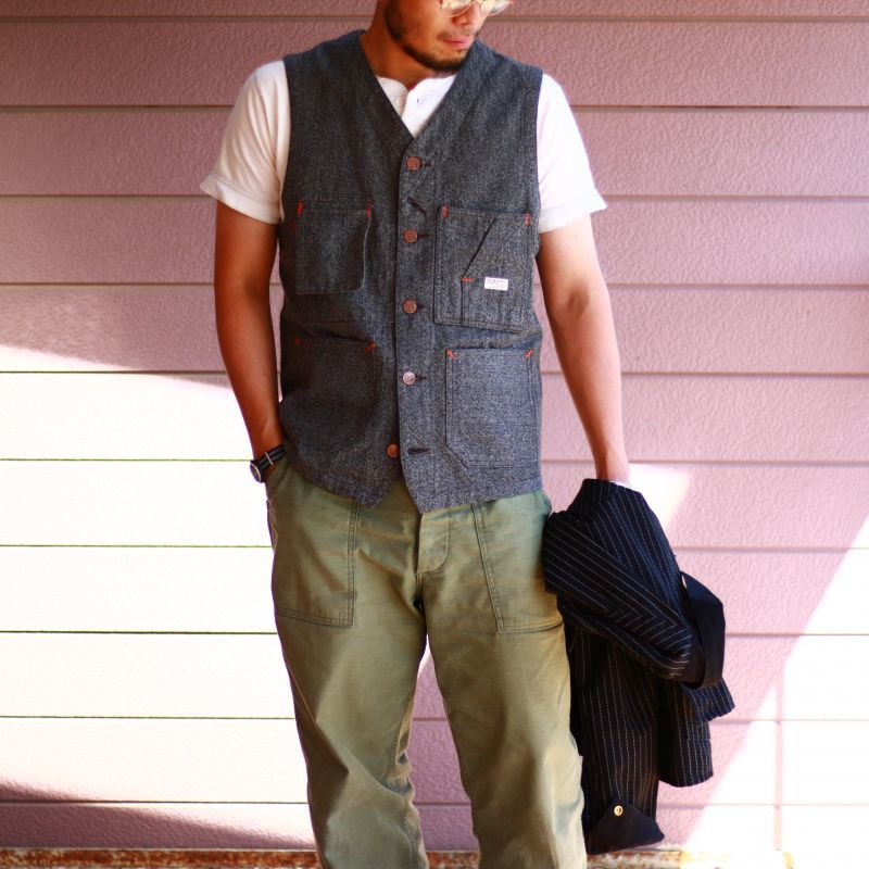 TCB jeans TCBジーンズ TCB BLACK CAT JK BLACK WABASH カバーオール