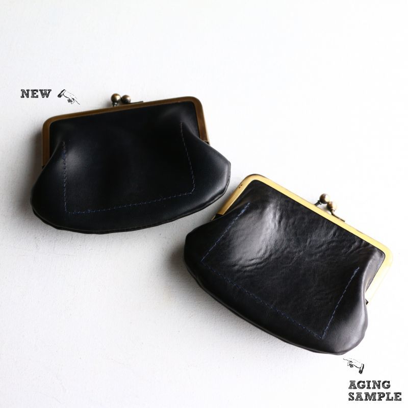 Aging sample vasco LEATHER VOYAGE COIN PURSE MARINE