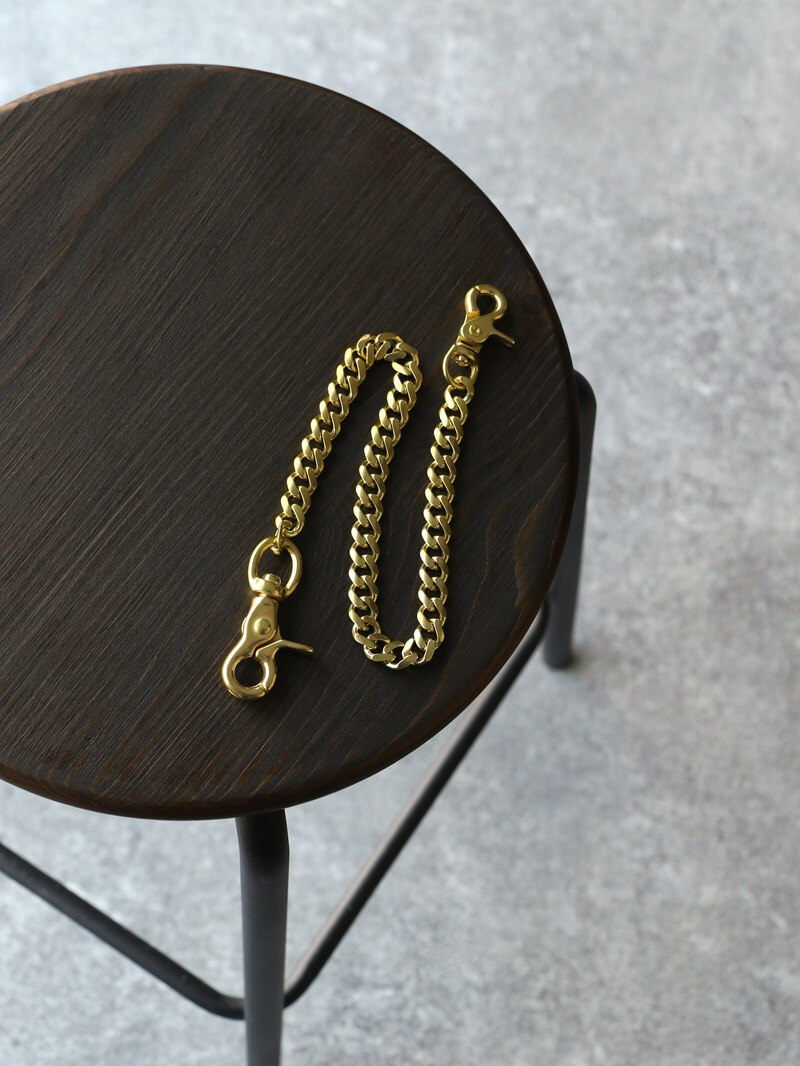 BACKDROP Leathers バックドロップレザーズ WALLET CHAIN Brass