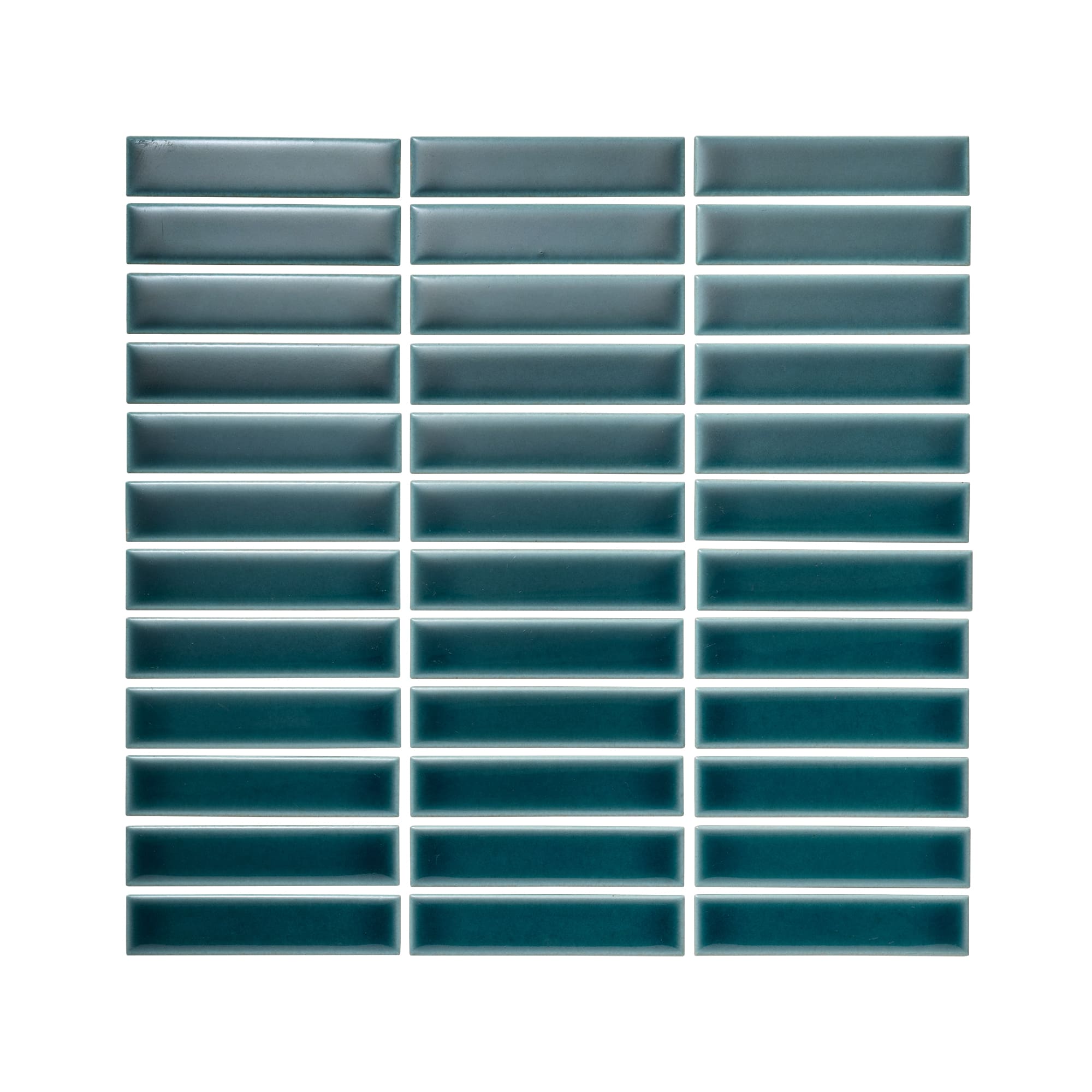 水彩タイル ボーダー ティールブルー（シート） | WL-TL009-03H-G141