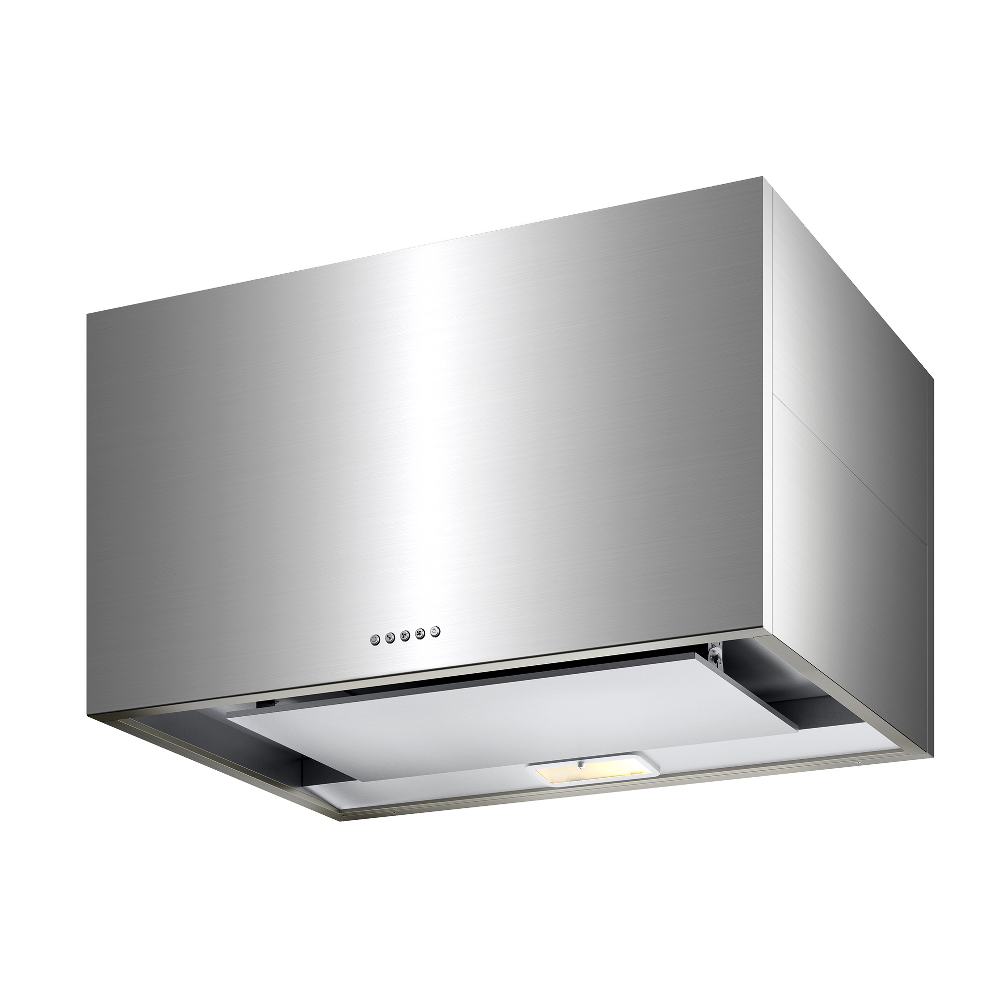 キューブ型レンジフード 照明付き W900×H500 ステンレス | KB-KC019-20