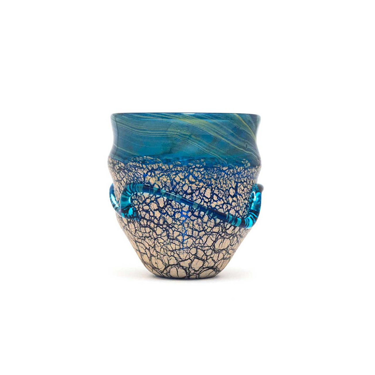 稲嶺盛吉 土紋 花器 紺緑 稲嶺盛吉 土紋 花器 紺緑 稲嶺盛吉 土紋 花器