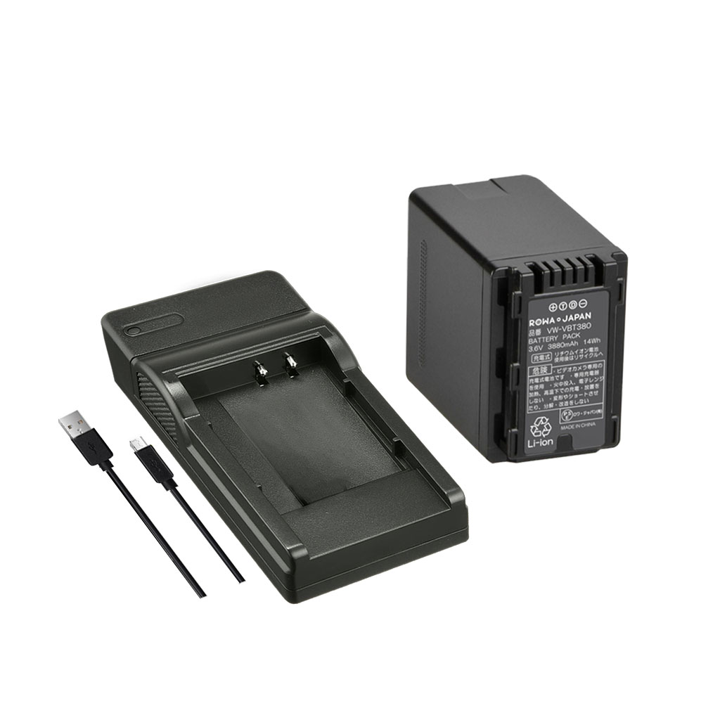 VW-VBT380-K-SET ビデオカメラバッテリー パナソニック対応 | ロワ