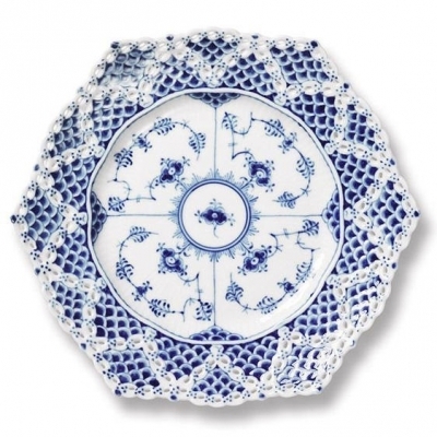 ロイヤルコペンハーゲン ブルーフルーテッド フルレース プレート 23cm