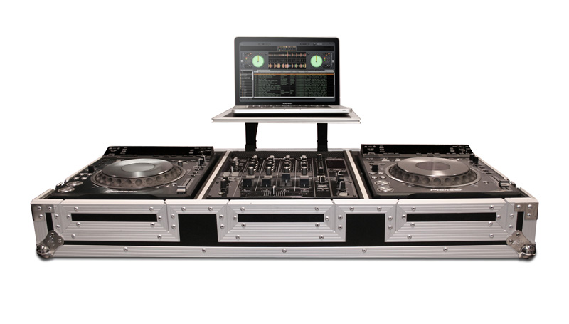 COFFIN FOR 2 X PIONEER CDJ2000 NEXUS/DVJ1000CD PLAYERS AND 10