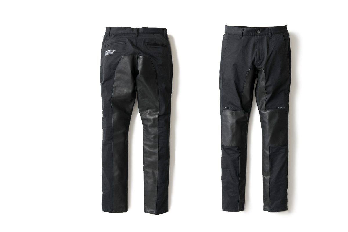 SIDE ZIP PANTS LEATHER COMBI | BOTTOMS | オンラインショッピング