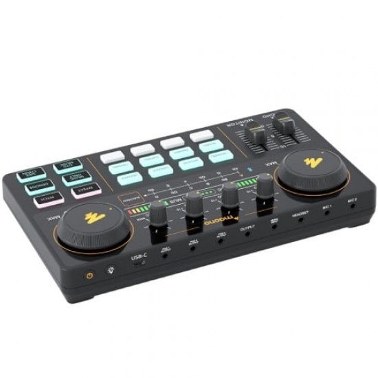 Maono AU-AM200 Audio Interface With DJ Mixer and Sound Card