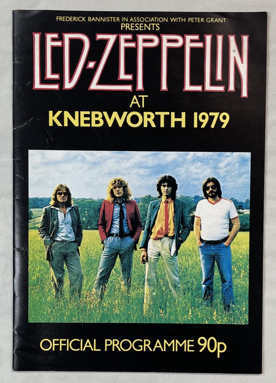 LED ZEPPELIN KNEBWORTH 1979年 コンサート•パンフレット | 音楽資料