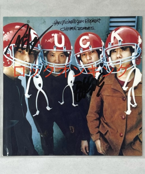 チバユウスケ アベフトシ直筆サイン入りステッカー THEE MICHELLE GUN