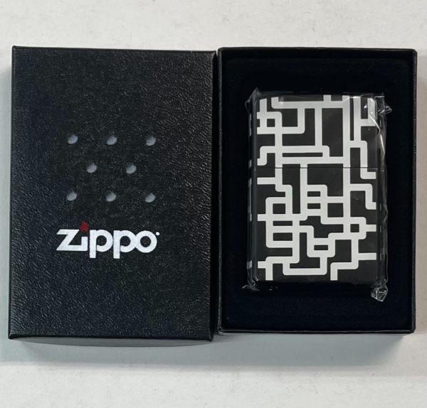 布袋寅泰 ZIPPO 5面加工 ギタリズム柄 黒×白 2005年製 保証書付 | 音楽