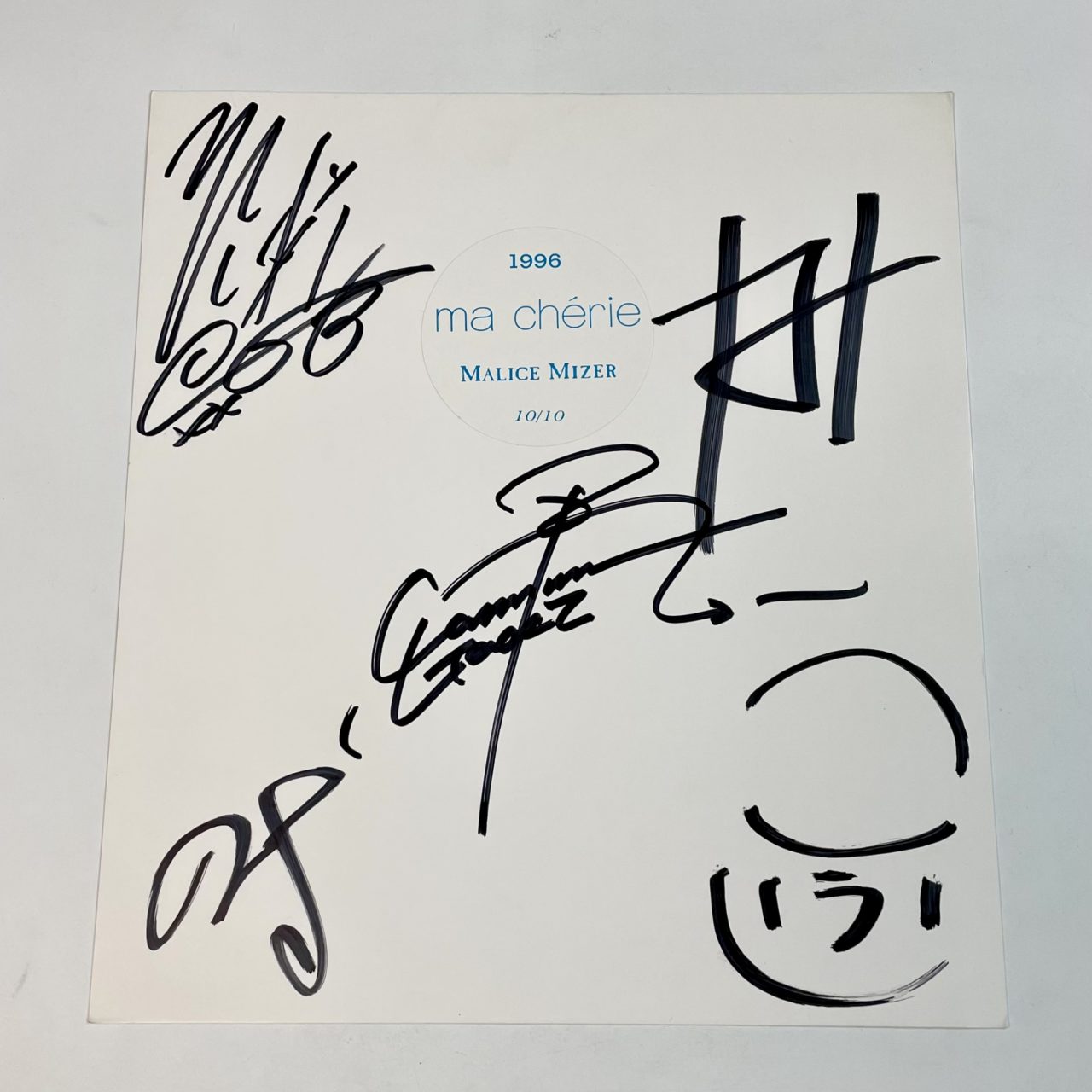 MALICE MIZER 直筆サイン入り色紙 ma cherieシール付 | 音楽資料専門店