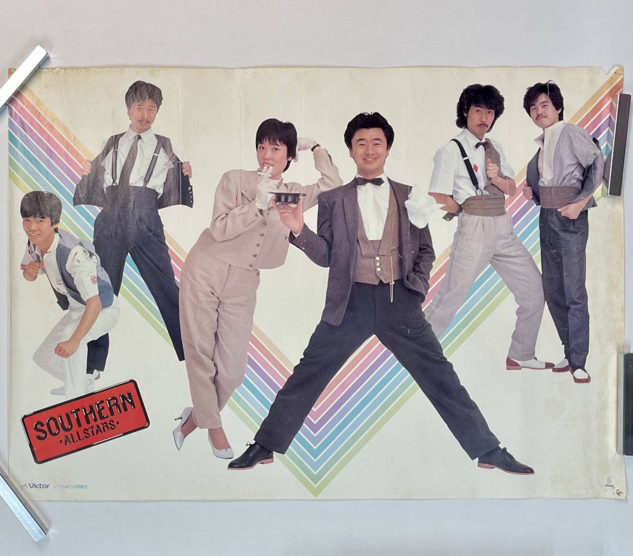 サザンオールスターズ 初期ポスター Southern All Stars 赤ロゴ入り