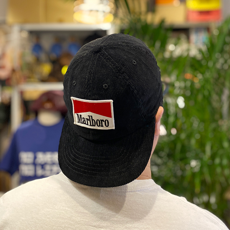 MARLBORO CORDUROY CAP (BLACK) | CRIME ONLINE STORE