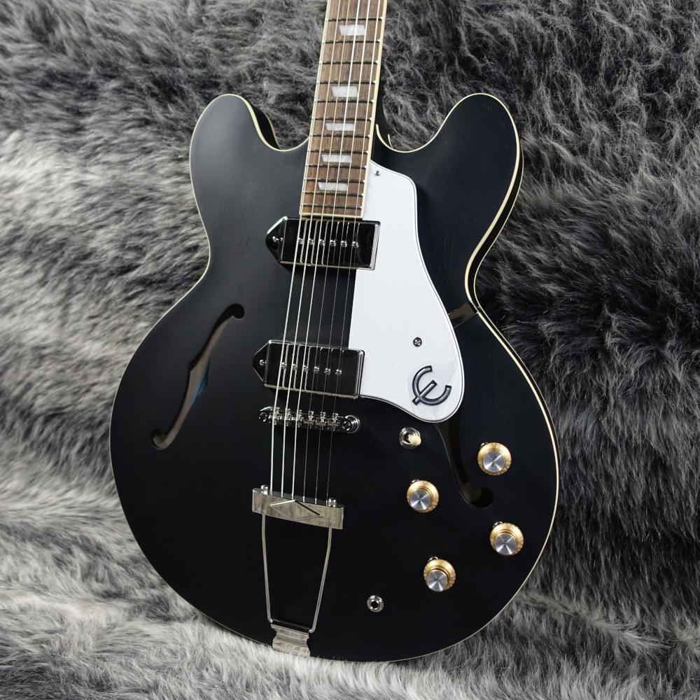 【新品弦張替済】Epiphone CASINO WORN ロック式ペグ ブラック Epiphone Casino Worn / Worn Ebony <エピフォン>｜平野楽器 ロッキン