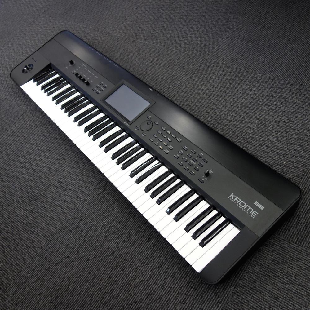 【美品】KORG KROME 73 シンセ ペダル＆キャリーバッグ付 KORG KROME 73 ワークステーション シンセサイザー 73鍵盤 送料無料