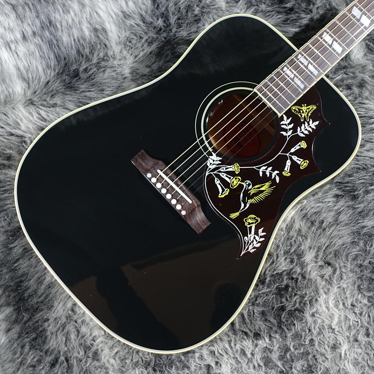 ギブソンハミングバード　希少エボニーブラックカラー（純正ハードケース付） Gibson Hummingbird Original Ebony <ギブソン>｜平野楽器 ロッキン