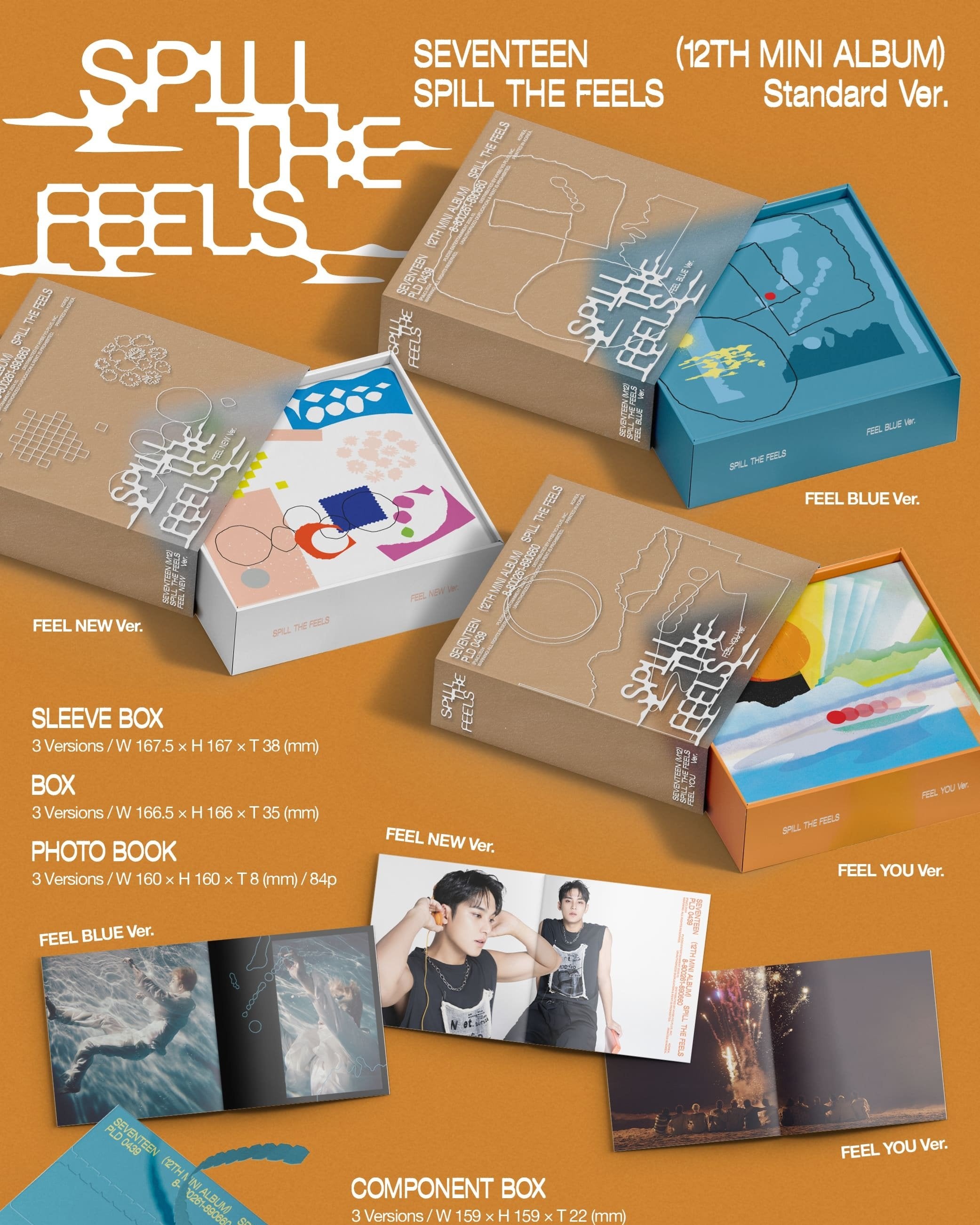 YES24 POB* [SEVENTEEN] - SPILL THE FEELS 12TH MINI ALBUM (Ver.0