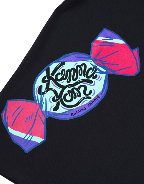ROLLING CRADLE x KANNA KAN CANDY TEE / BLACK - WEB STORE（通販