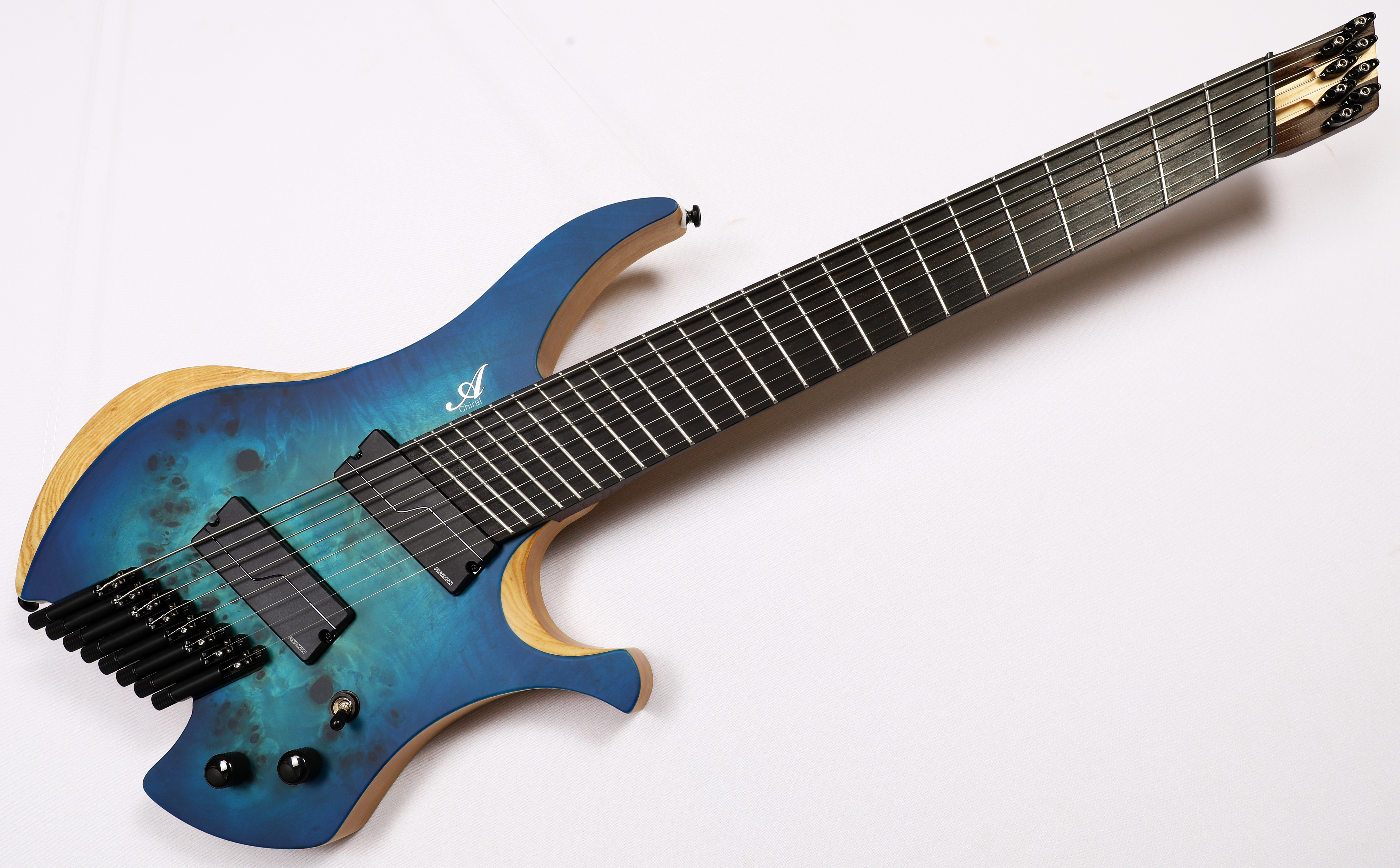 Agile Chiral Nirvana 82528 EB MOD SS Oceanburst Nat Headless Guitar