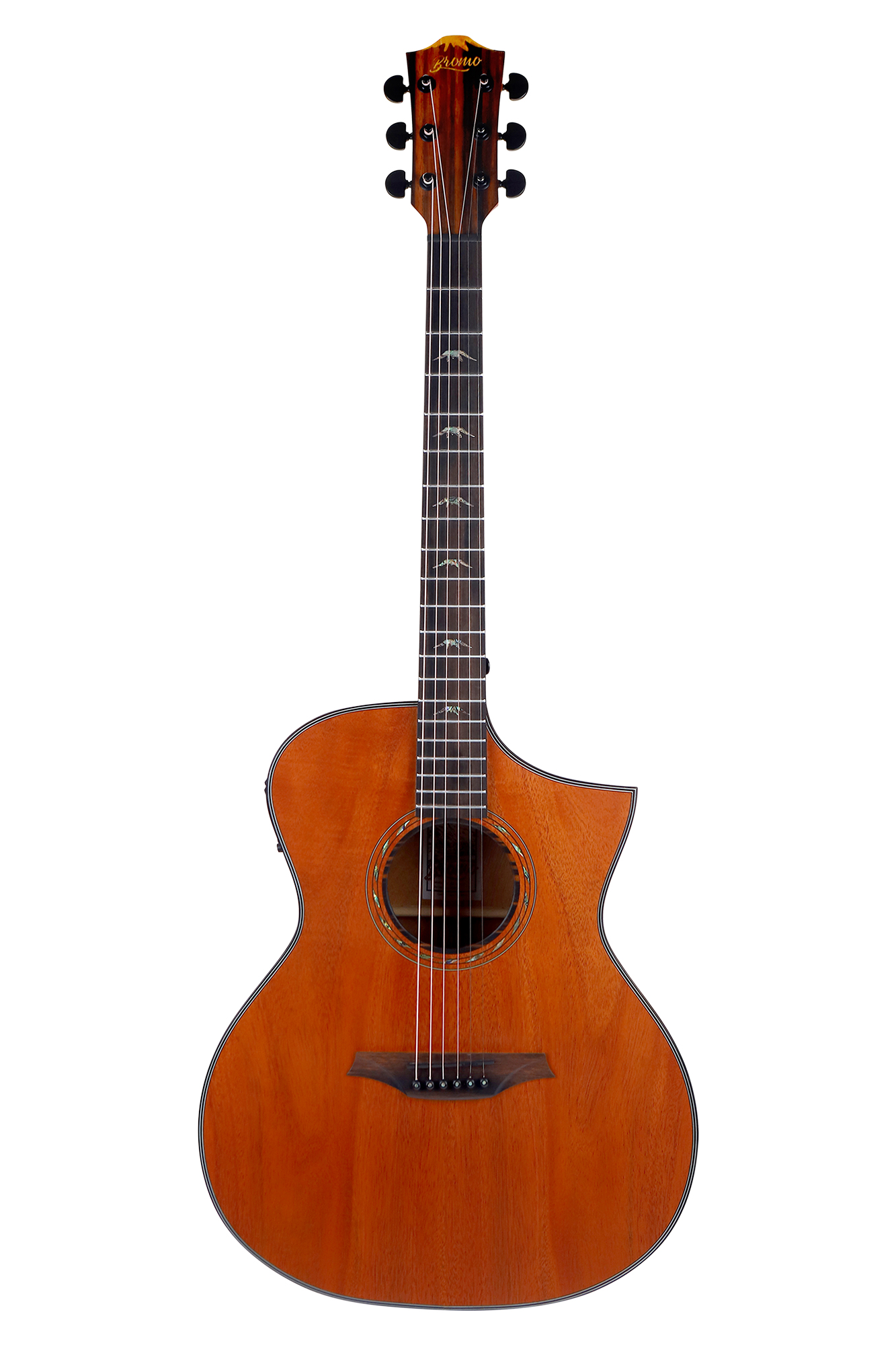 Bromo BAT 4MCE Solid Mahogany Top Acoustic Electric