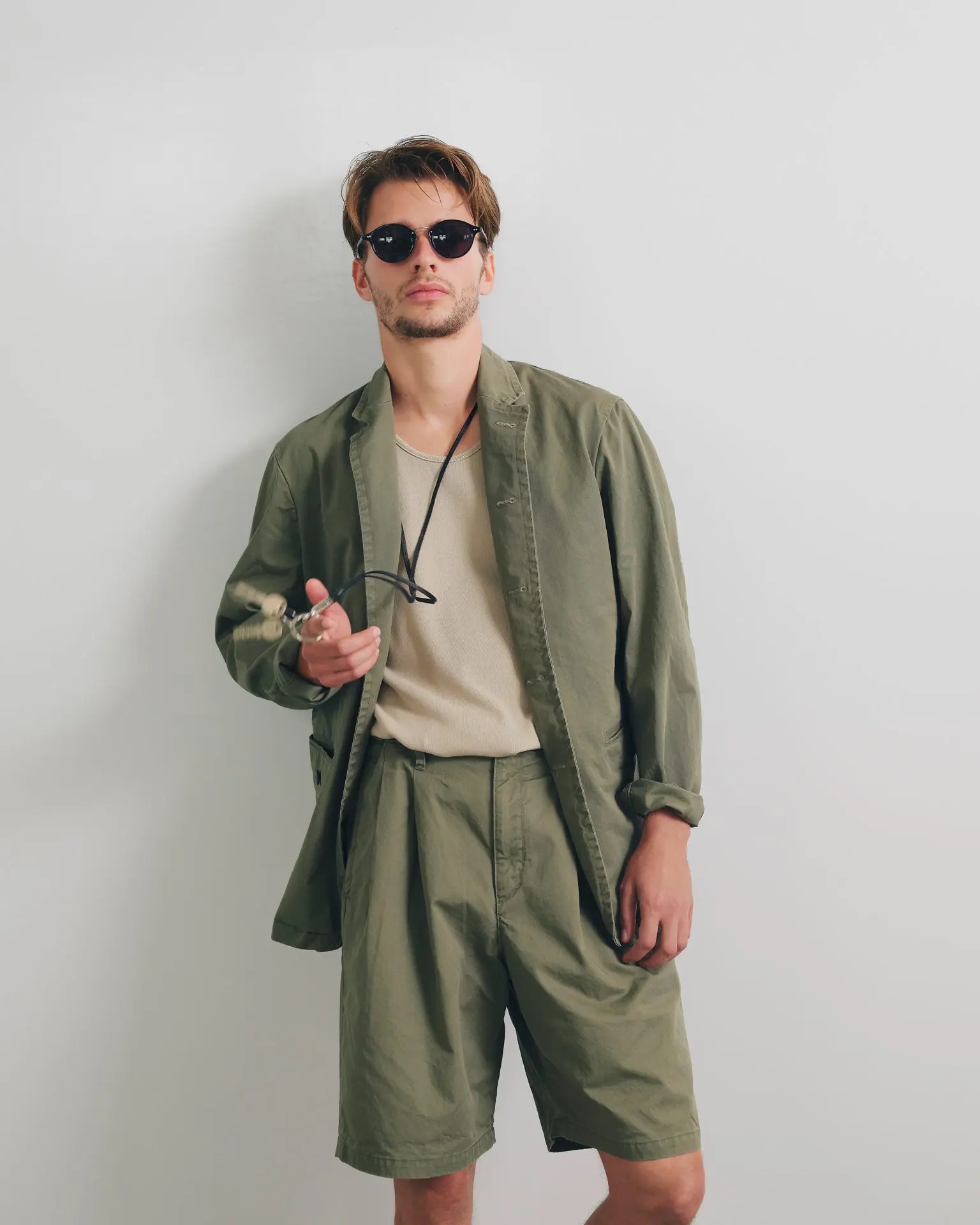 nonnative VOYAGER KEY RING WITH LEATHER STRAP by END NN-A4610 公式通販