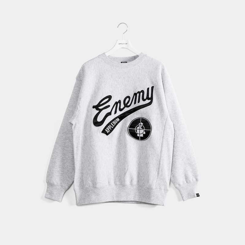 APPLEBUM “Enemy” Crew Sweat (Ash) PE2320401 公式通販