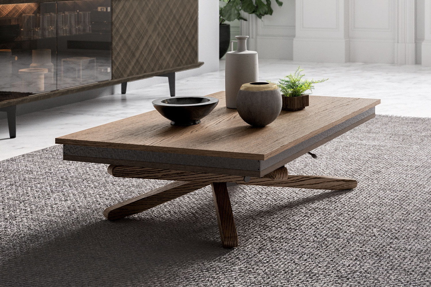 Jolly Transformable Coffee Table by Ozzio Italia • room service 360°