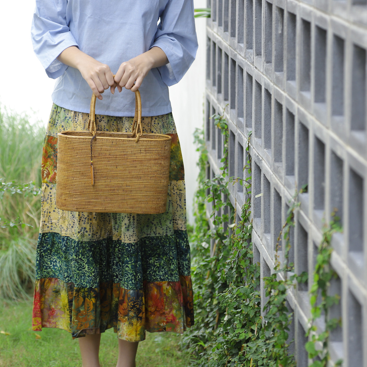 K☆ページ】リバティ 縮小セリーヌ リボンチャーム付き楕円底バッグ K