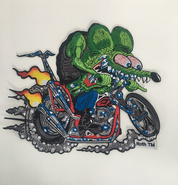 Rat Fink LG Chopper Patch 10.5x12
