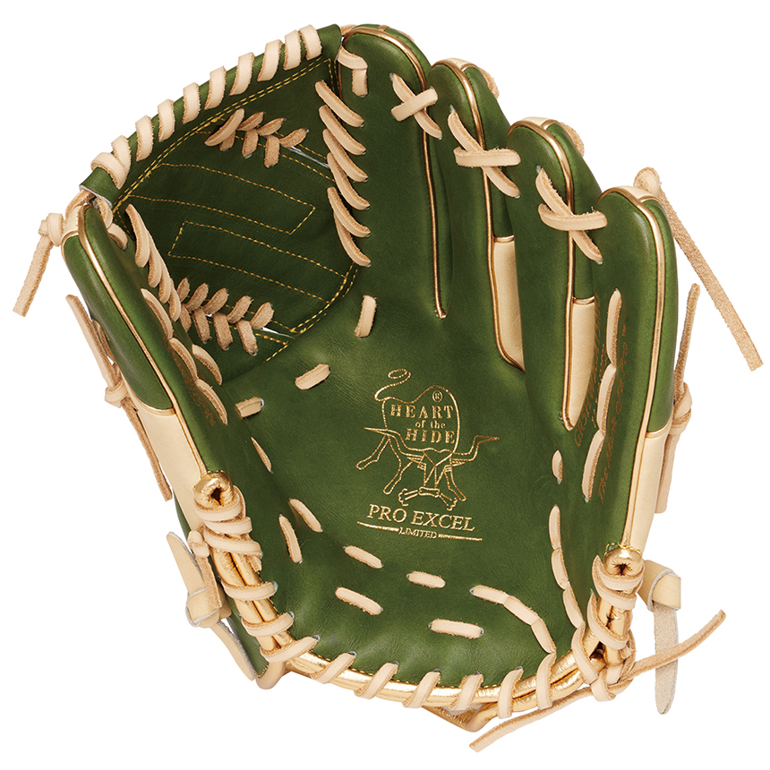 Rawlings 軟式グローブ プロモデル ベージュと緑 Rawlings 軟式