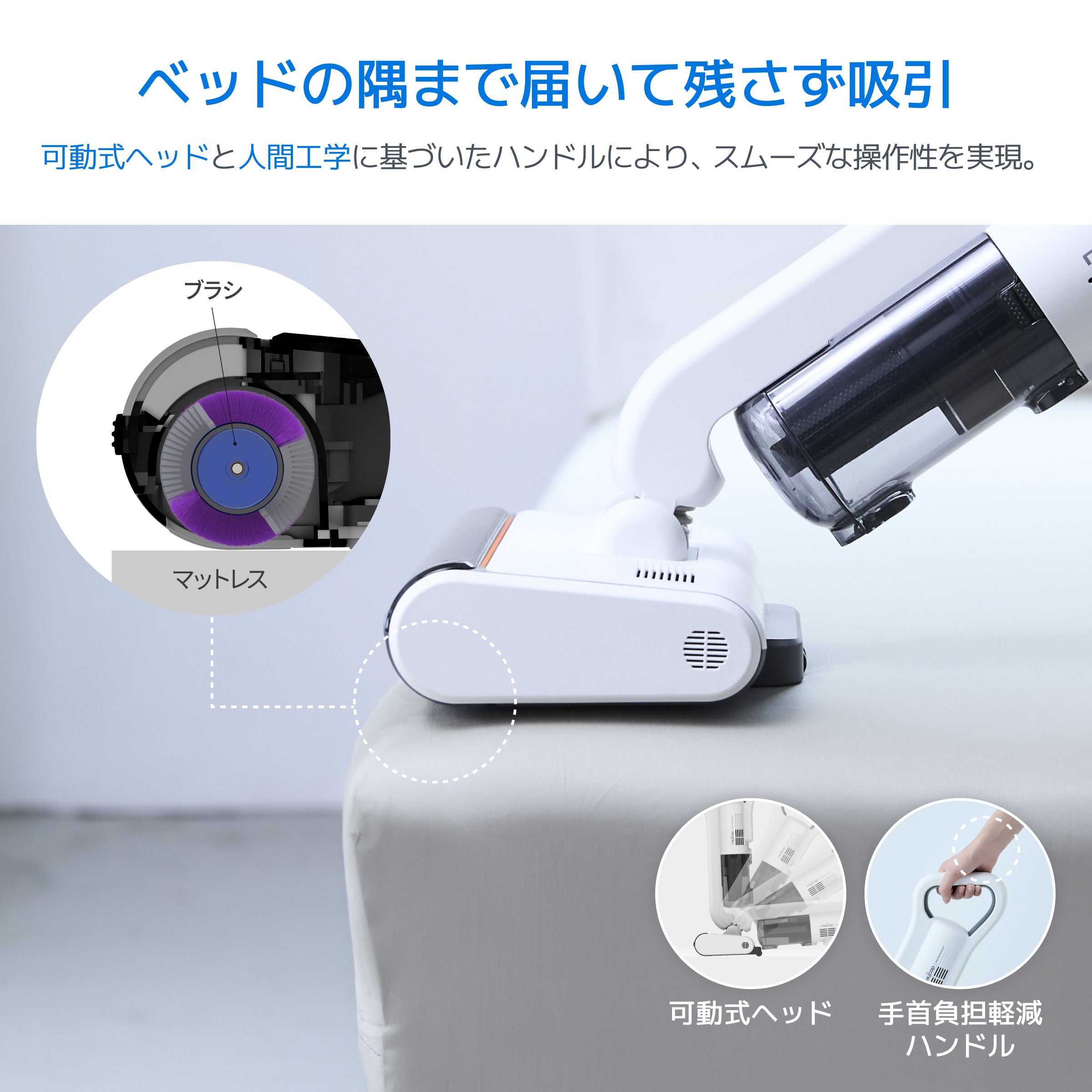 温風機能付き・コードレスUV布団クリーナー レイコップ PRO3