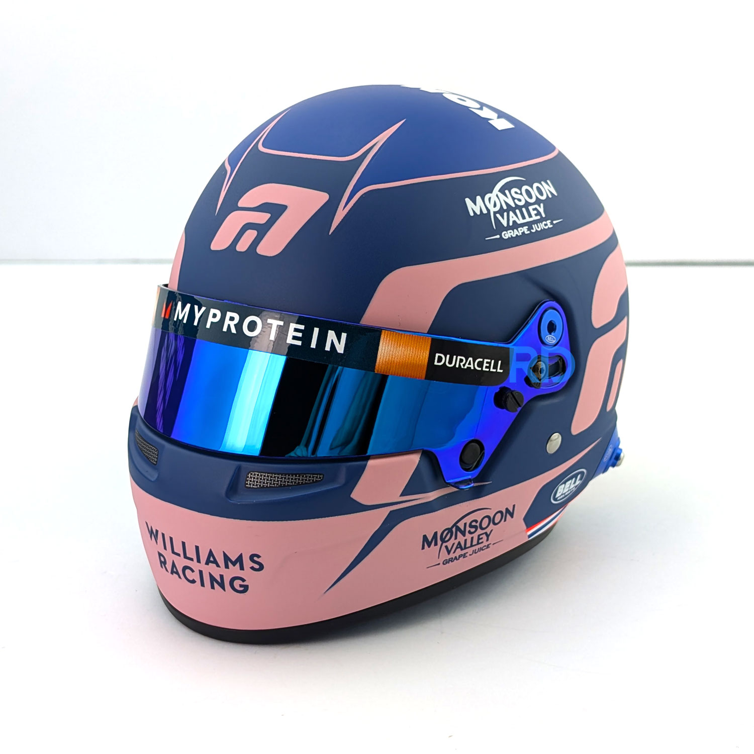 Alex Albon 2024 - 1:2 Scale Bell F1 Mini Helmet | RacingDirect.com