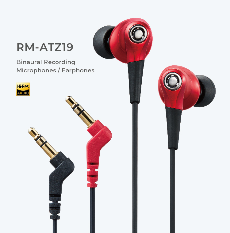 RM-ATZ19 イヤホン型バイノーラル録音マイク RM-ATZ19R - radius