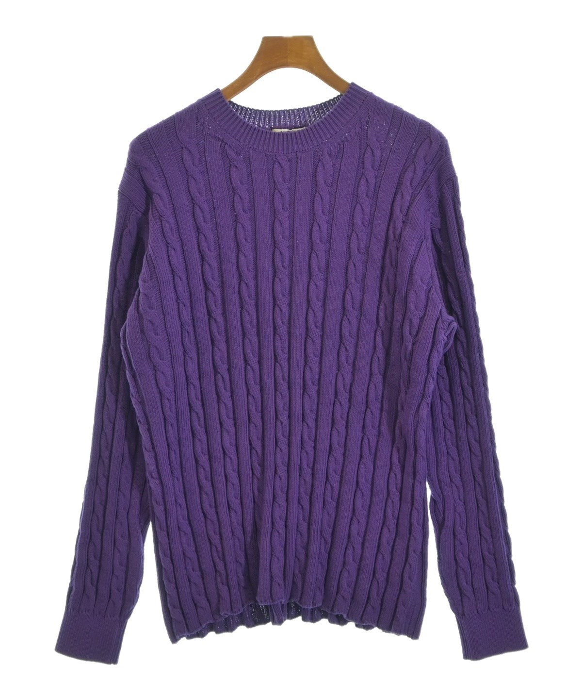 AURALEE（オーラリー）ニット・セーター 紫 サイズ:4(M位) メンズ