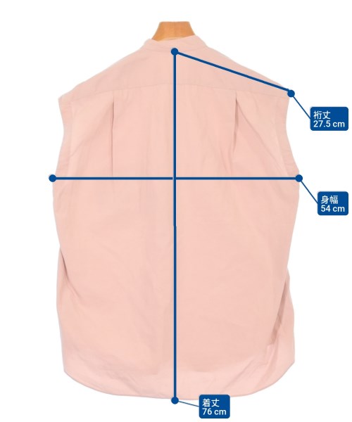 AURALEE（オーラリー）カジュアルシャツ ピンク サイズ:0(S位