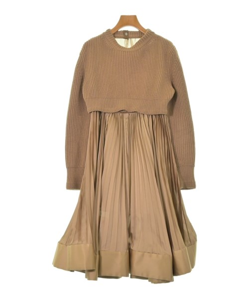 sacai（サカイ）ワンピース 茶 サイズ:1(S位) レディース