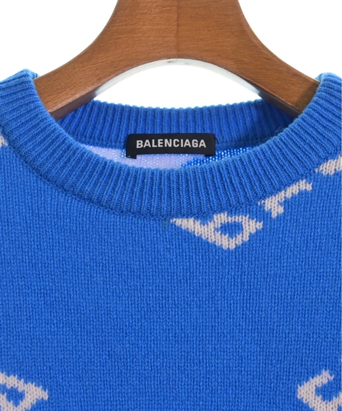 BALENCIAGA（バレンシアガ）ニット・セーター 青 サイズ:XS メンズ