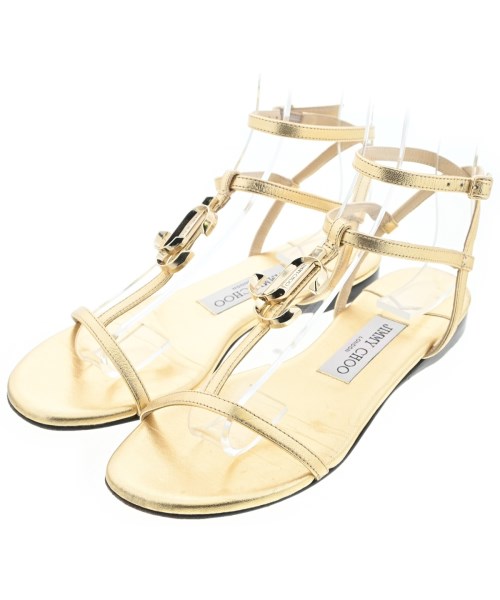 JIMMY CHOO（ジミーチュー）サンダル ゴールド サイズ:EU36(22.5cm位