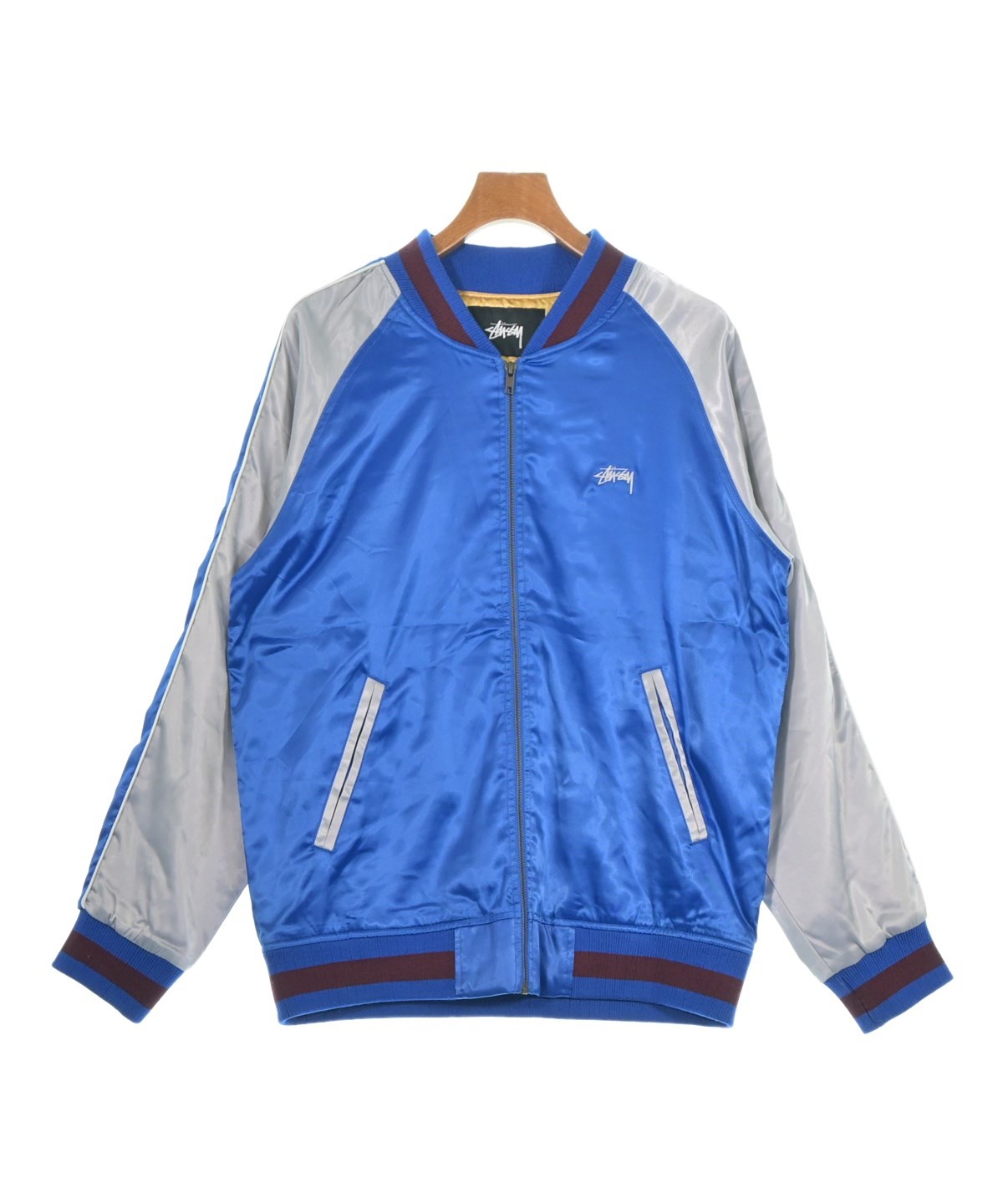 STUSSY（ステューシー）スタジャン 青 サイズ:L メンズ/2200658995019