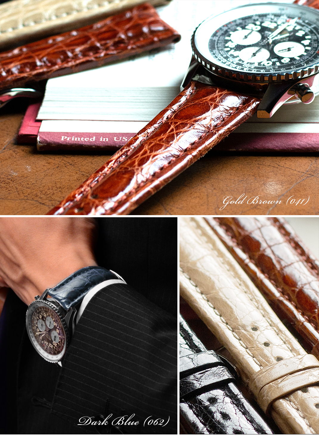 楽天市場】腕時計 ベルト 22mm 時計ベルト 20mm 18mm ワニ革 カイマン