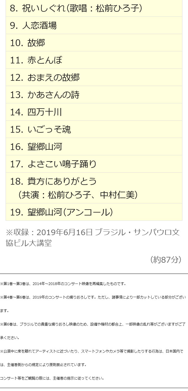 楽天市場】三山ひろしリサイタル傑作選 DVD全6巻 ユーキャン通販