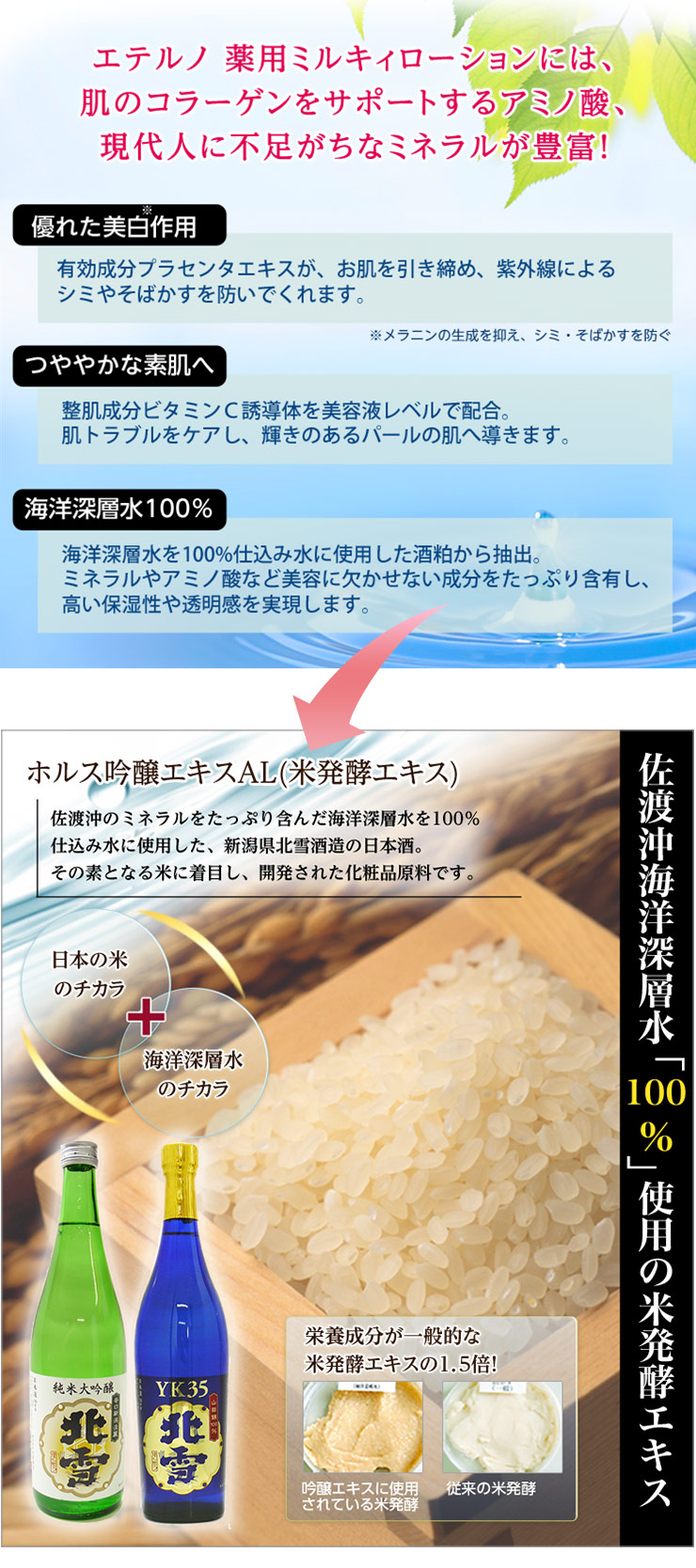 楽天市場】プラセンタマスク2枚付！エテルノ 薬用ミルキィローション