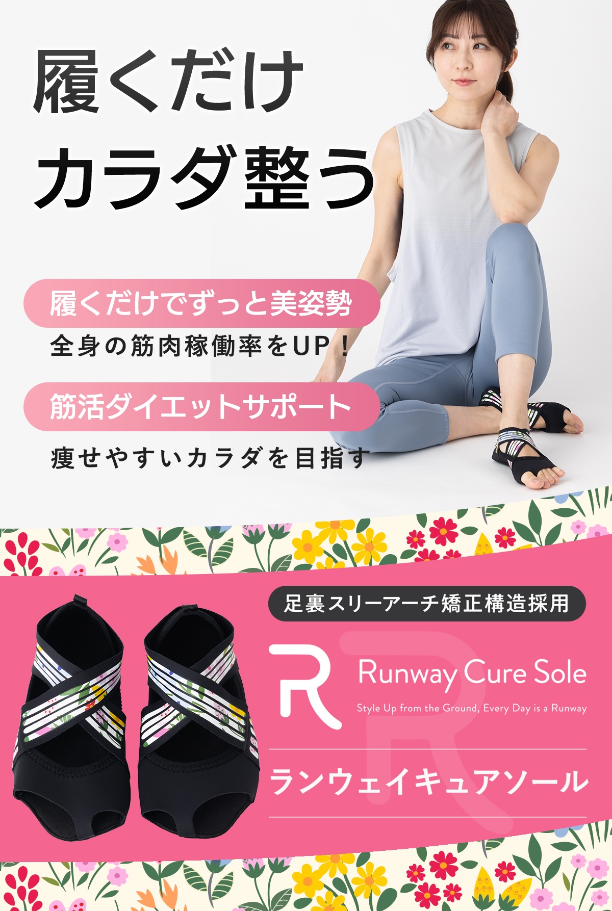 楽天市場】ランウェイキュアソール【Runway Cure Sole】 ダイエット