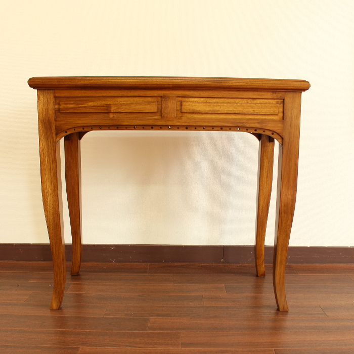 楽天市場】アジアン家具 チーク 無垢 銘木 木製 コンソールテーブル PC