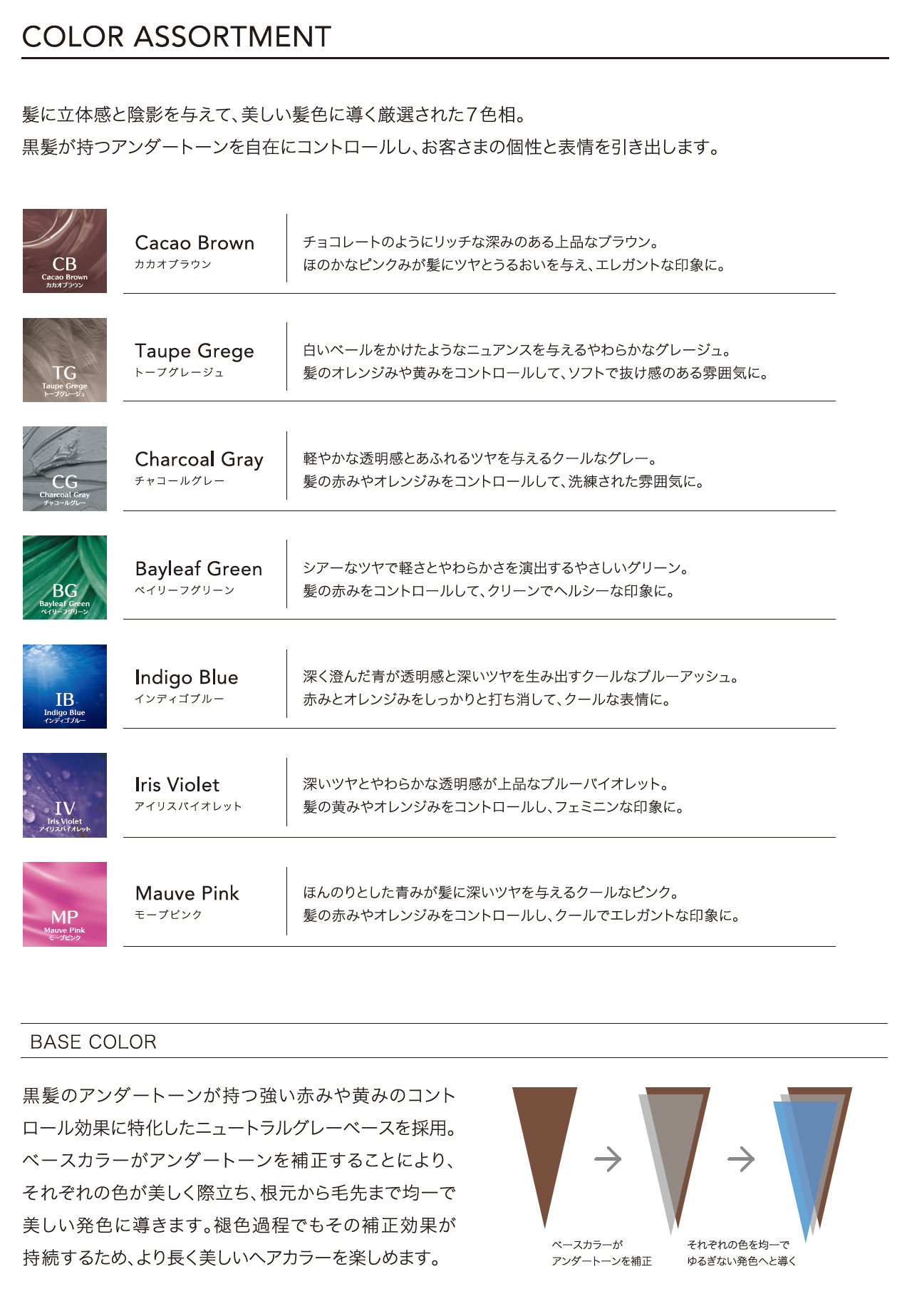 アルティスト カラーチャート ヘアカラー 【資生堂】